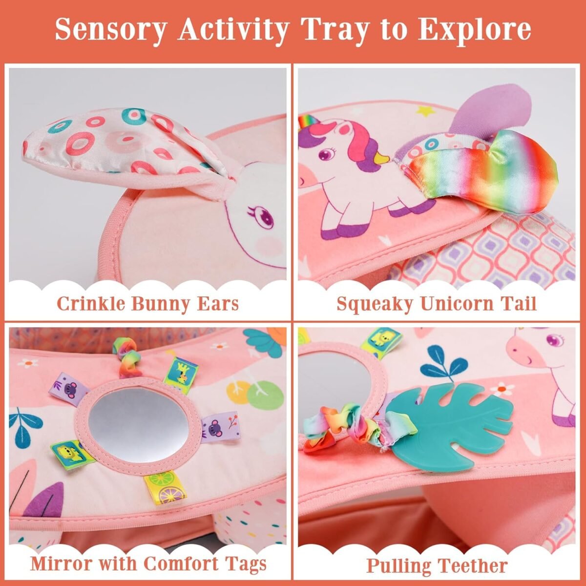 1752503718 baby donut sit me up floor seat for 3 36 months inflatable baby seat with cover activity chair for sitting up sensory tray suitable for development unicorn.jpg