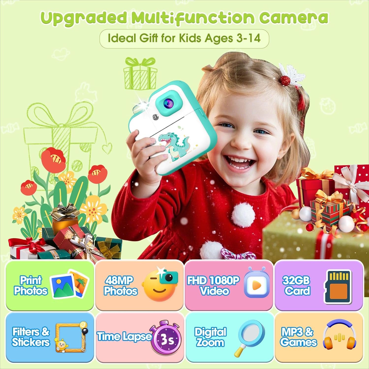1752506549 kids camera instant print 1080p uhd video instant camera for kids with anime filters portable toy for 4 5 6 7 8 9 10 year old girls boys birthday gift green.jpg