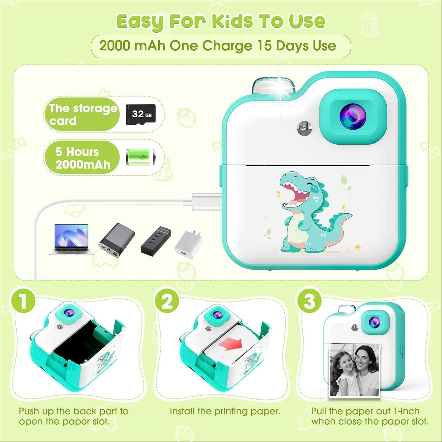 1752506556 kids camera instant print 1080p uhd video instant camera for kids with anime filters portable toy for 4 5 6 7 8 9 10 year old girls boys birthday gift green.jpg