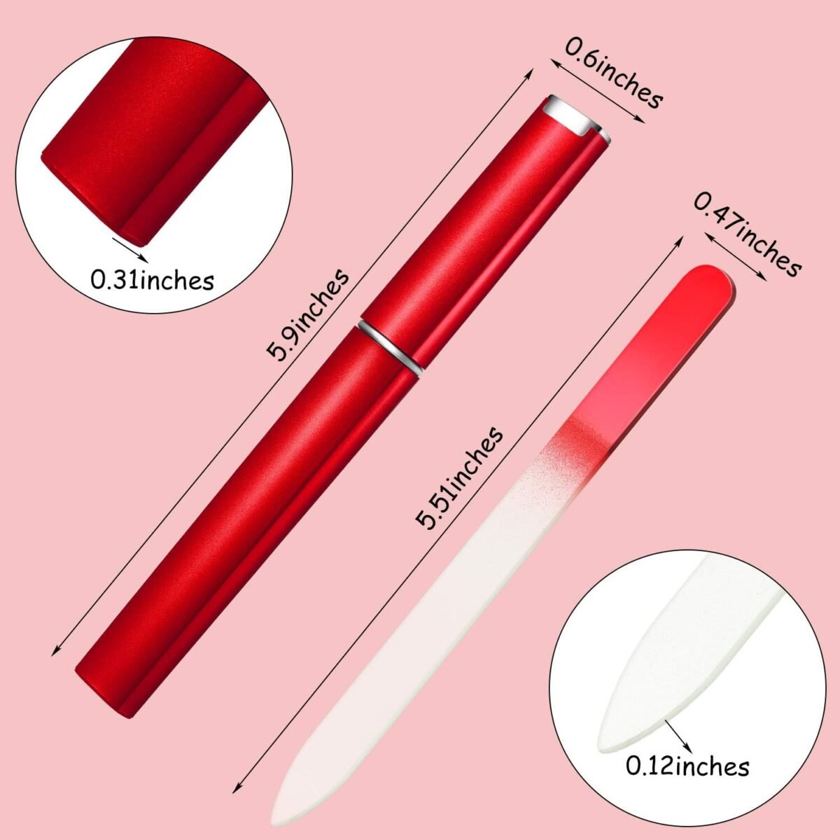 1752507092 mudder 12 pieces glass nail files for natural crystal double sided finger nail files with cases for manicure women careassorted color.jpg