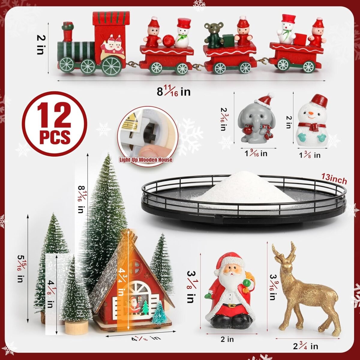 1752517692 12 pcs oak wooden lazy susan winter table top decor set with christmas ornaments santa trees snowman holiday centerpieces.jpg
