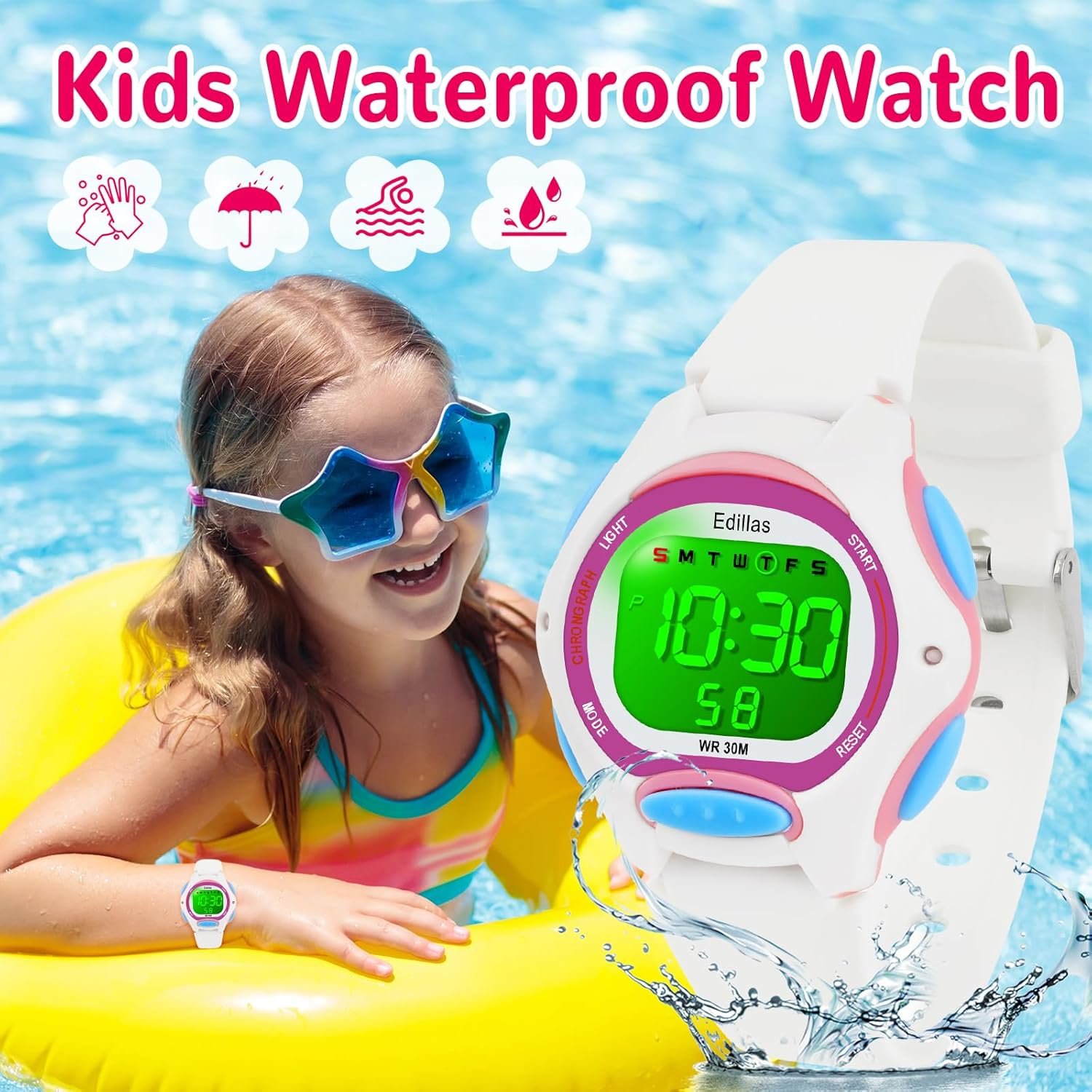 1752525947 edillas kids watches digital girls boys 7 colors waterproof wristwatches for child sport outdoor multifunctional with stopwatchalarm watch for kids ages 4 12.jpg