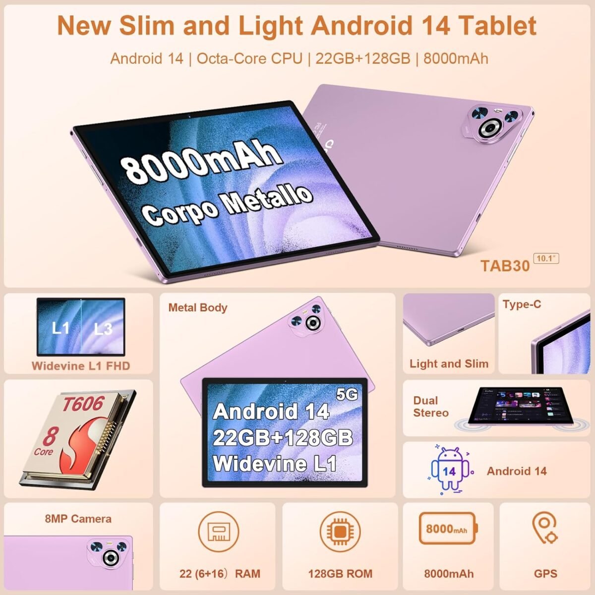 1752596074 2025 android 14 tablet 22gb ram128gb rom1tb expand 8000mah battery 10.1 inch touchscreen octa core cpu 2 in 1 tablet with keyboardmouse support bt5.0 gps wifi purple.jpg