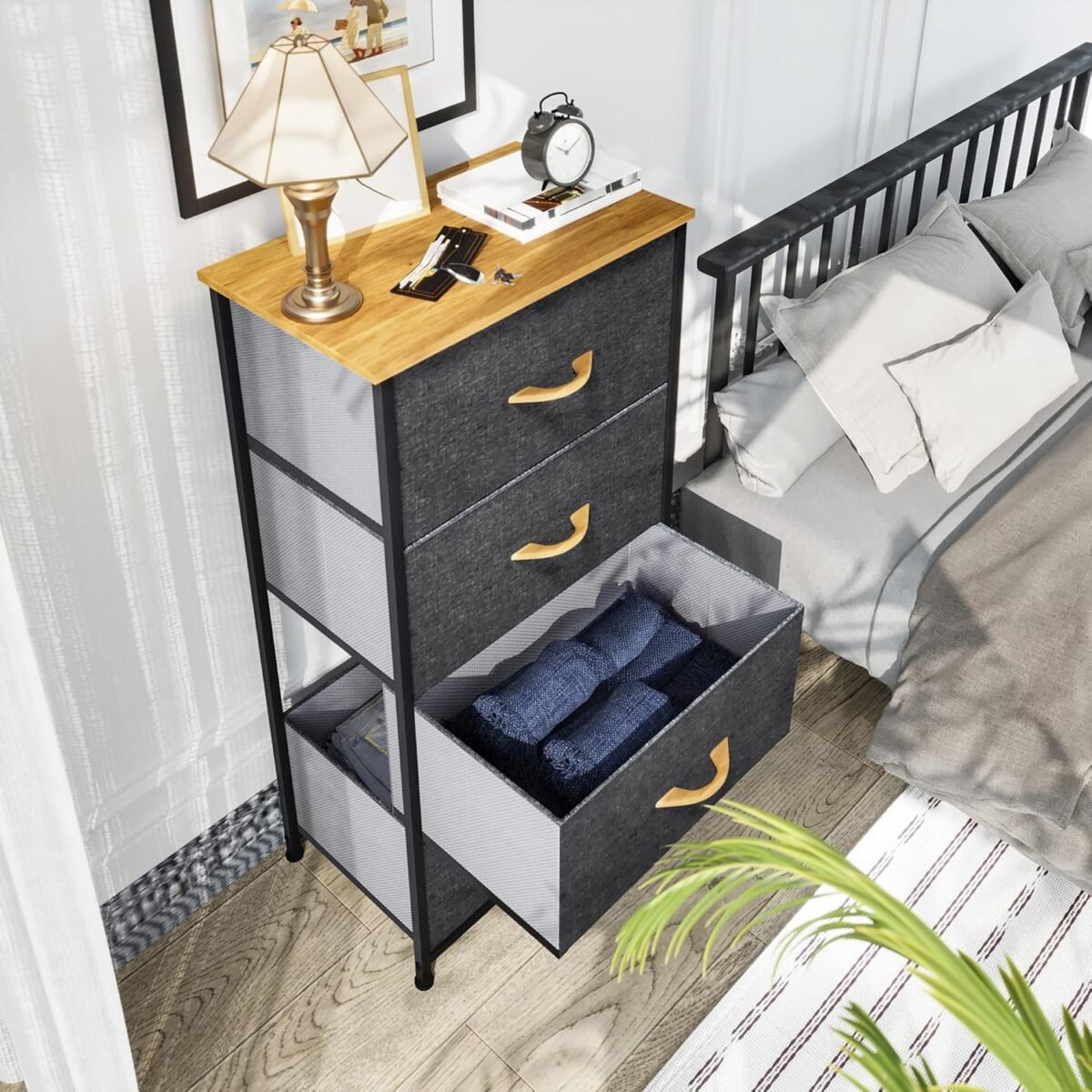 1752598251 yitahome dresser with 4 drawers fabric storage tower organizer unit for bedroom living room hallway closets sturdy steel frame wooden top easy pull fabric bins.jpg