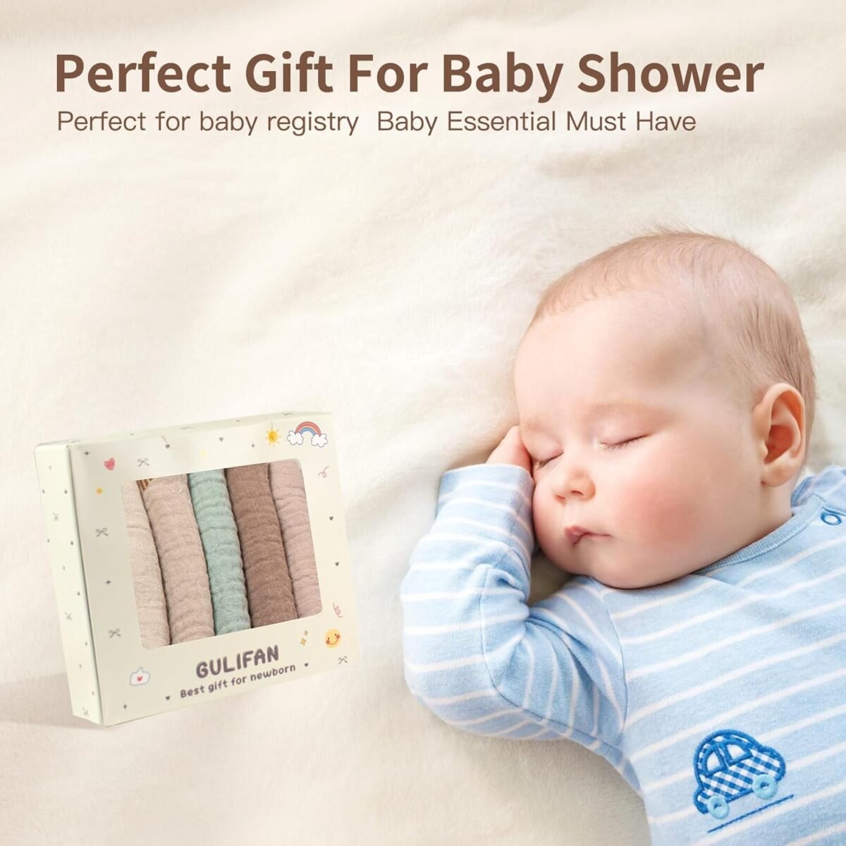 1752606558 5 pack baby muslin washcloths100 cotton wash cloth set for baby face body comfy and soft for newborn infants kids girls and boysbest gift for newborn baby.jpg