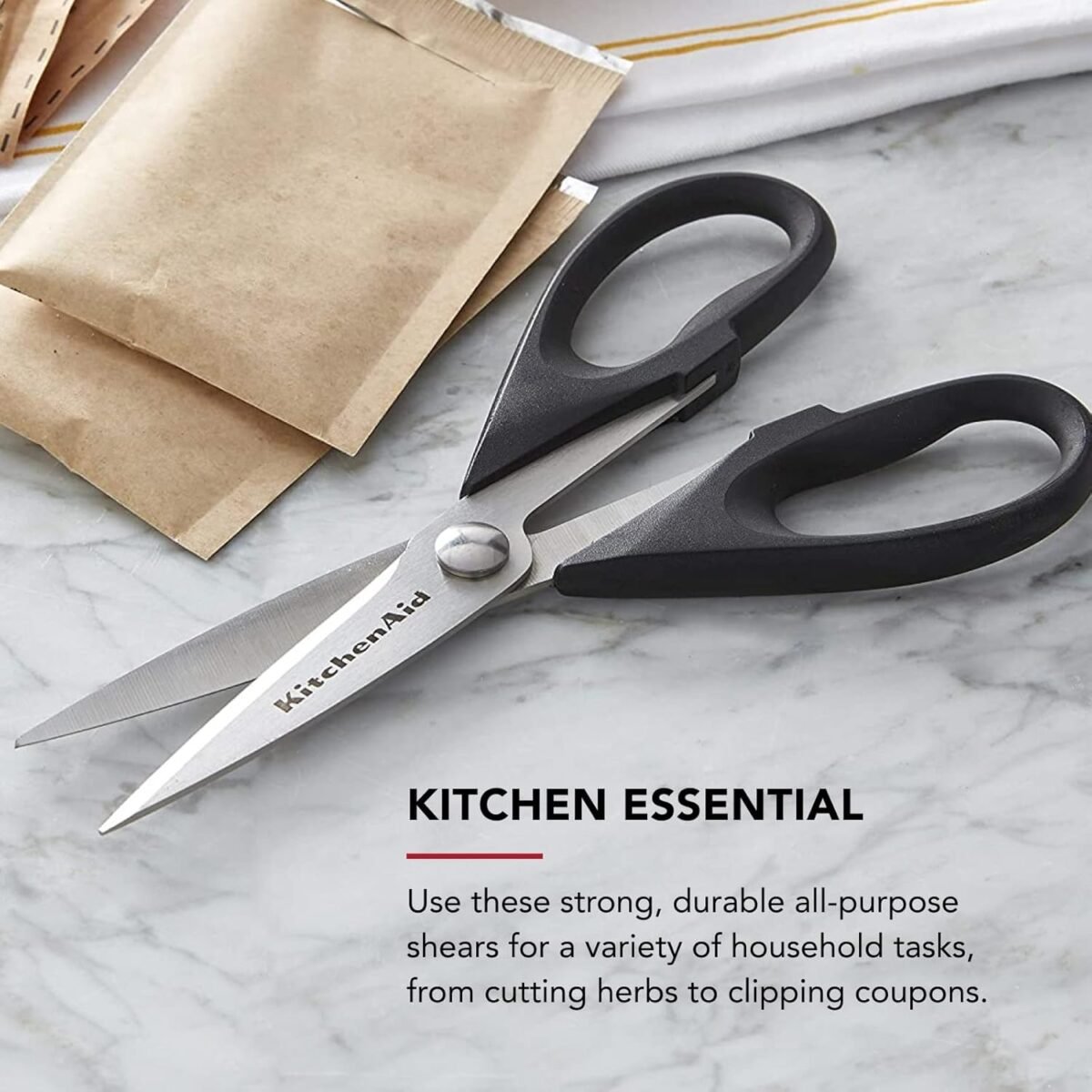 1752606598 kitchenaid all purpose kitchen shears with protective sheath durable stainless steel scissors dishwasher safe soft grip comfort handle 8.72 inch black.jpg