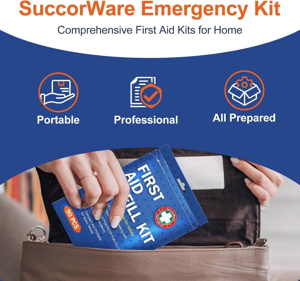 1752606602 90 pieces first aid refill kit wound care kit includes bandages for home travel hiking portable replacement kit for first aid medical supplies（1 set）.jpg