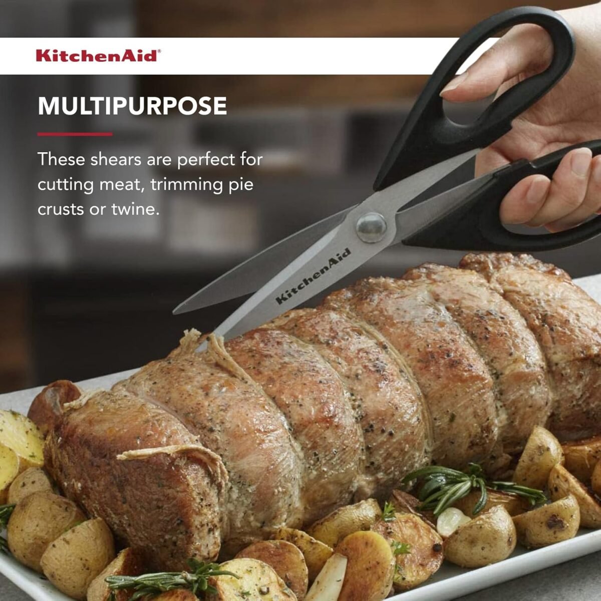 1752606606 kitchenaid all purpose kitchen shears with protective sheath durable stainless steel scissors dishwasher safe soft grip comfort handle 8.72 inch black.jpg