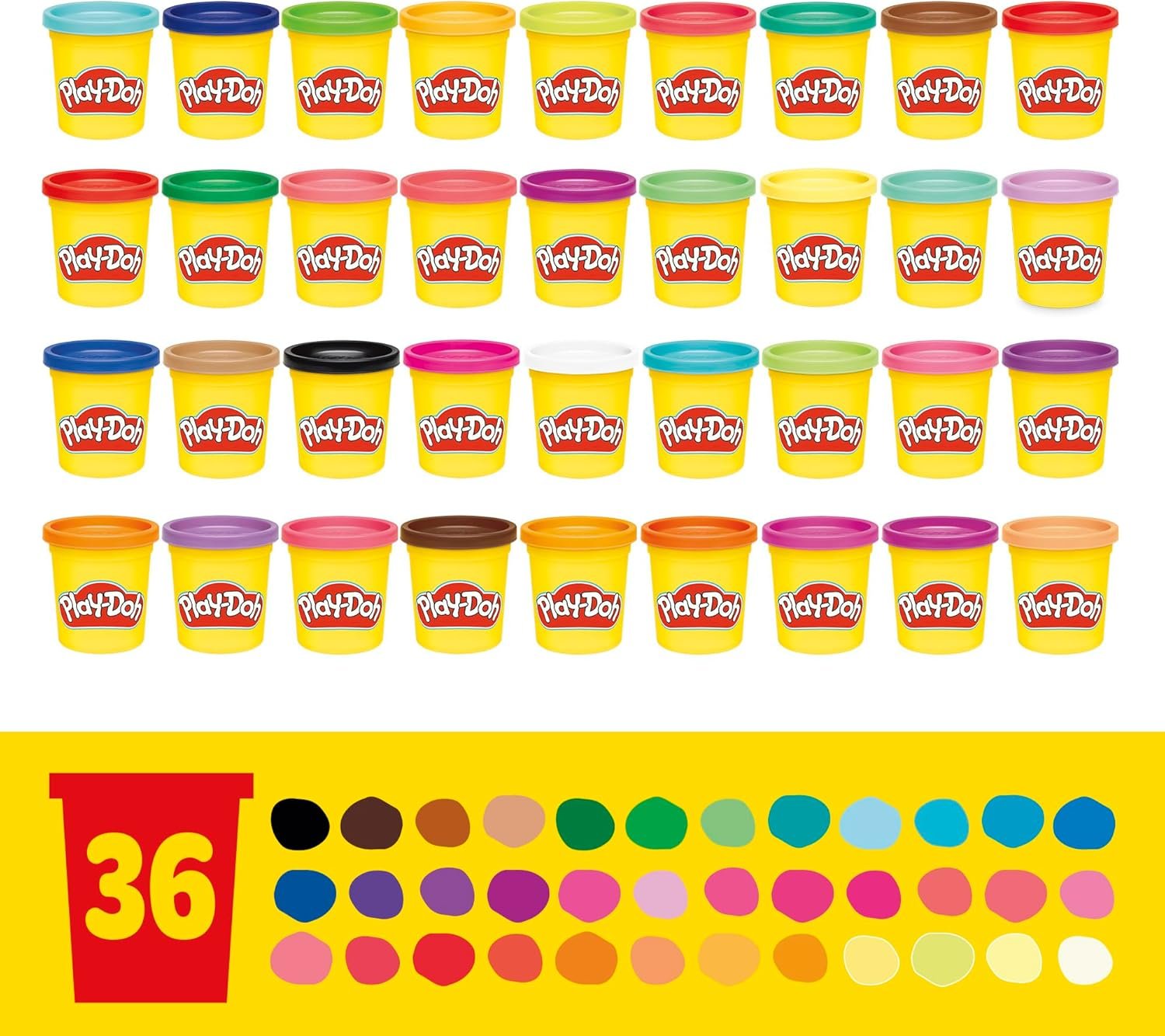 1752608349 play doh modeling compound 36 pack case of colors non toxic 3 oz cans of assort. colors back to school classroom supplies preschool toys ages 2 amazon exclusive.jpg