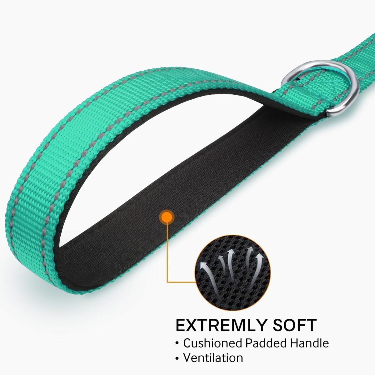 1752611616 joytale double sided reflective dog leash 6 ft5 ft4 ft padded handle nylon heavy duty leashes for medium large dogs walking teal 6ft.jpg