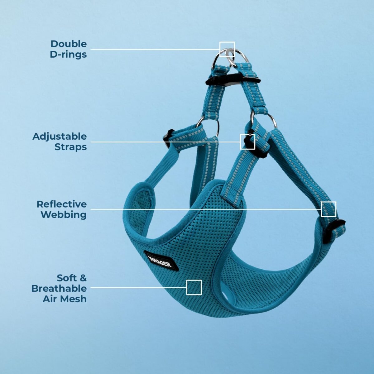 1752622014 best pet supplies voyager adjustable dog vest harness breathable no pull harness for small medium large dogs harness for walking jogging easy step in reflective stripes turquoise s.jpg