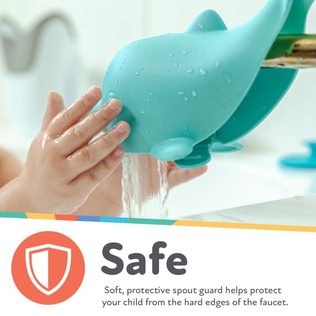 1752623050 nuby bathtub safety spout guard compatible with most standard faucets bath toys dolphin.jpg