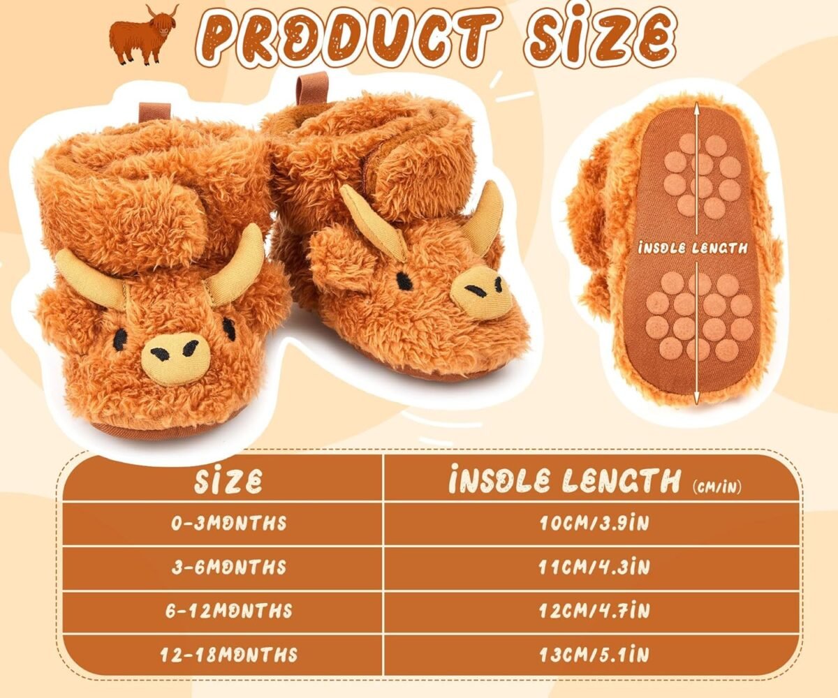 1752632013 baby booties highland cow baby shoes animal unisex newborn infant slippers for toddler infant girl boy.jpg