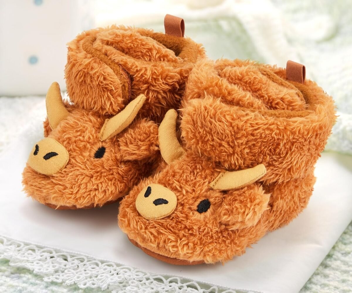 1752632015 baby booties highland cow baby shoes animal unisex newborn infant slippers for toddler infant girl boy.jpg