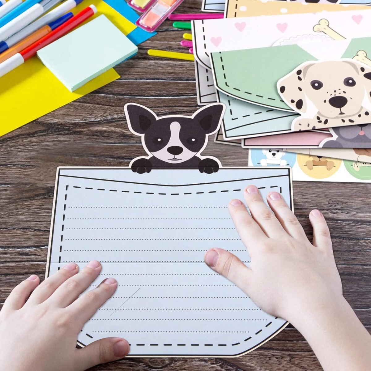 1752643988 ceiba tree 24 pcs letter writing stationery paper set dog design greeting cards with envelopes for kids classroom birthday party.jpg