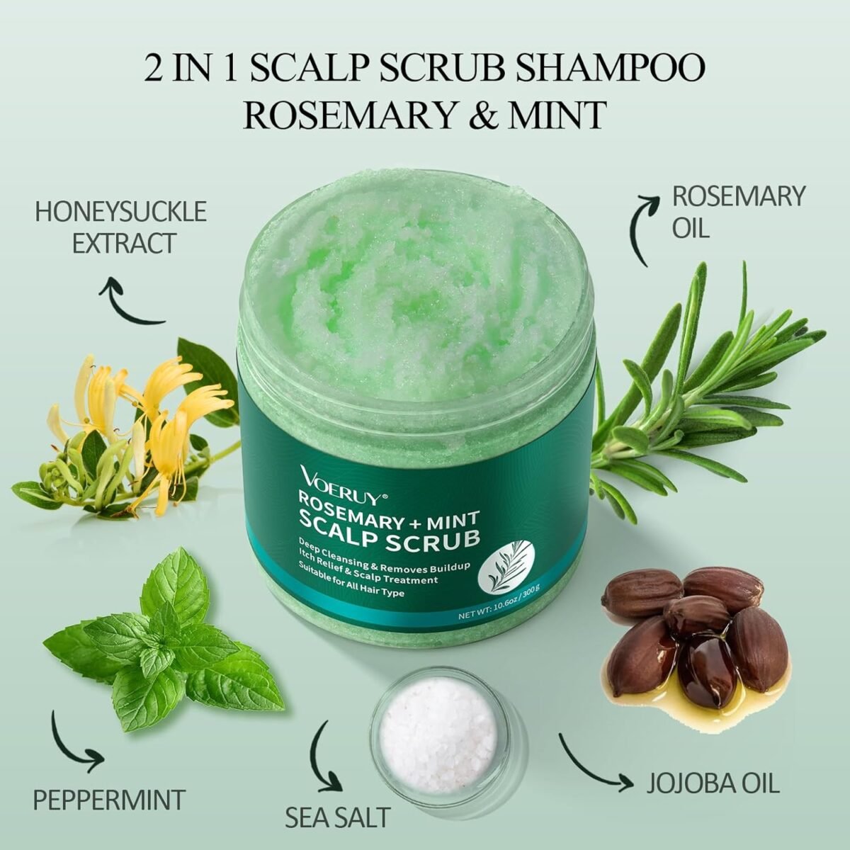 1752649611 scalp scrub rosemary scalp exfoliator scrub shampoo 2 in 1 scalp treatment with mint oil hair treatment to clarify and remove build up with silicone scalp massager 10.6oz300g.jpg