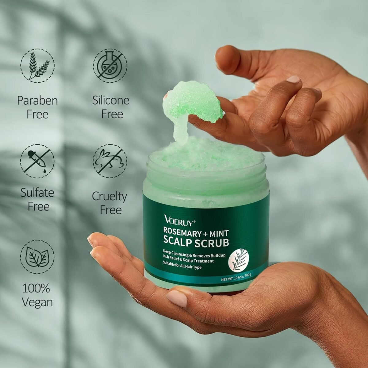 1752649616 scalp scrub rosemary scalp exfoliator scrub shampoo 2 in 1 scalp treatment with mint oil hair treatment to clarify and remove build up with silicone scalp massager 10.6oz300g.jpg