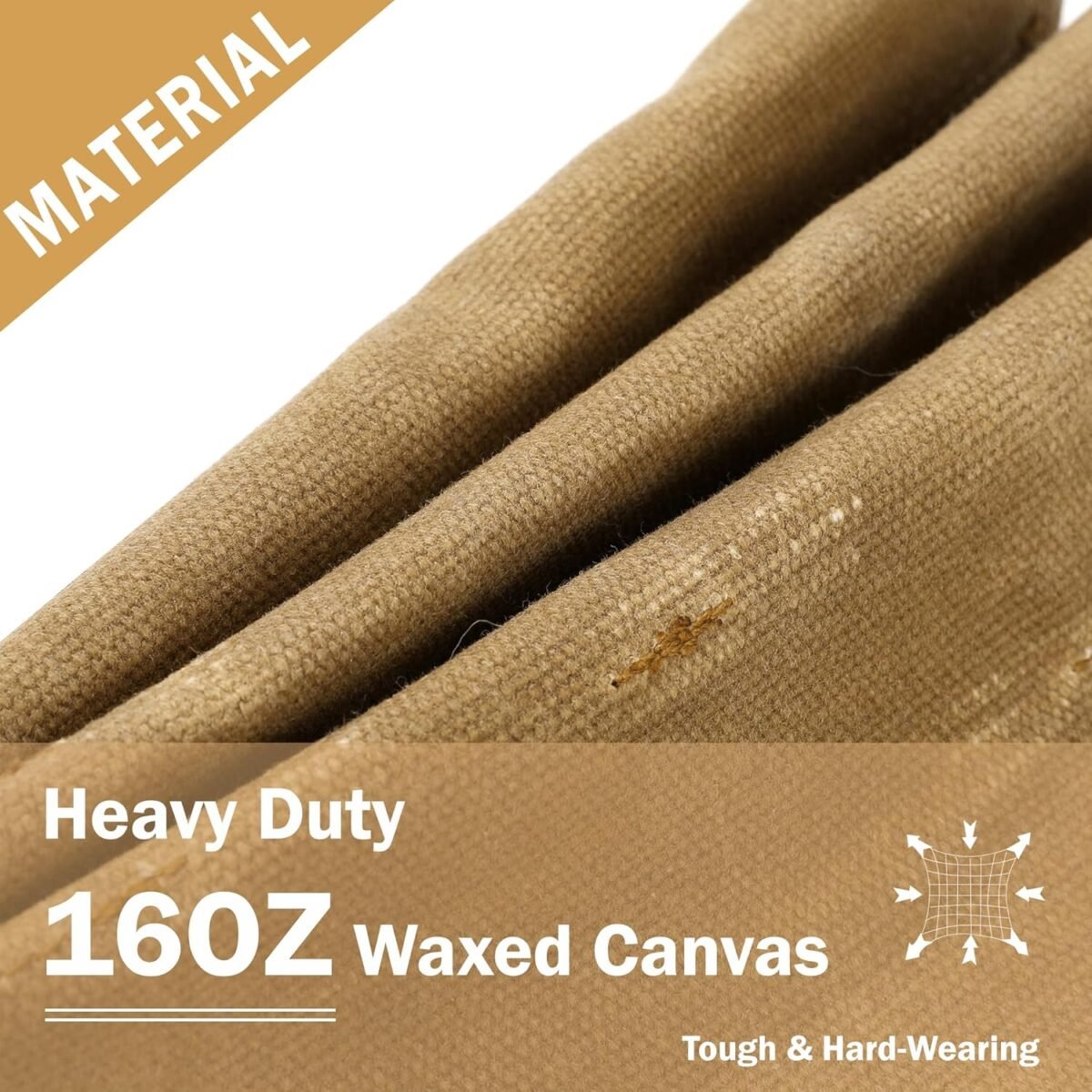 1752649735 16oz waxed canvas tool tote bag large capacity tool storage tote with 10 external pockets multi purpose garden tool carrier for gardening wrench and carpentry tools – khaki.jpg