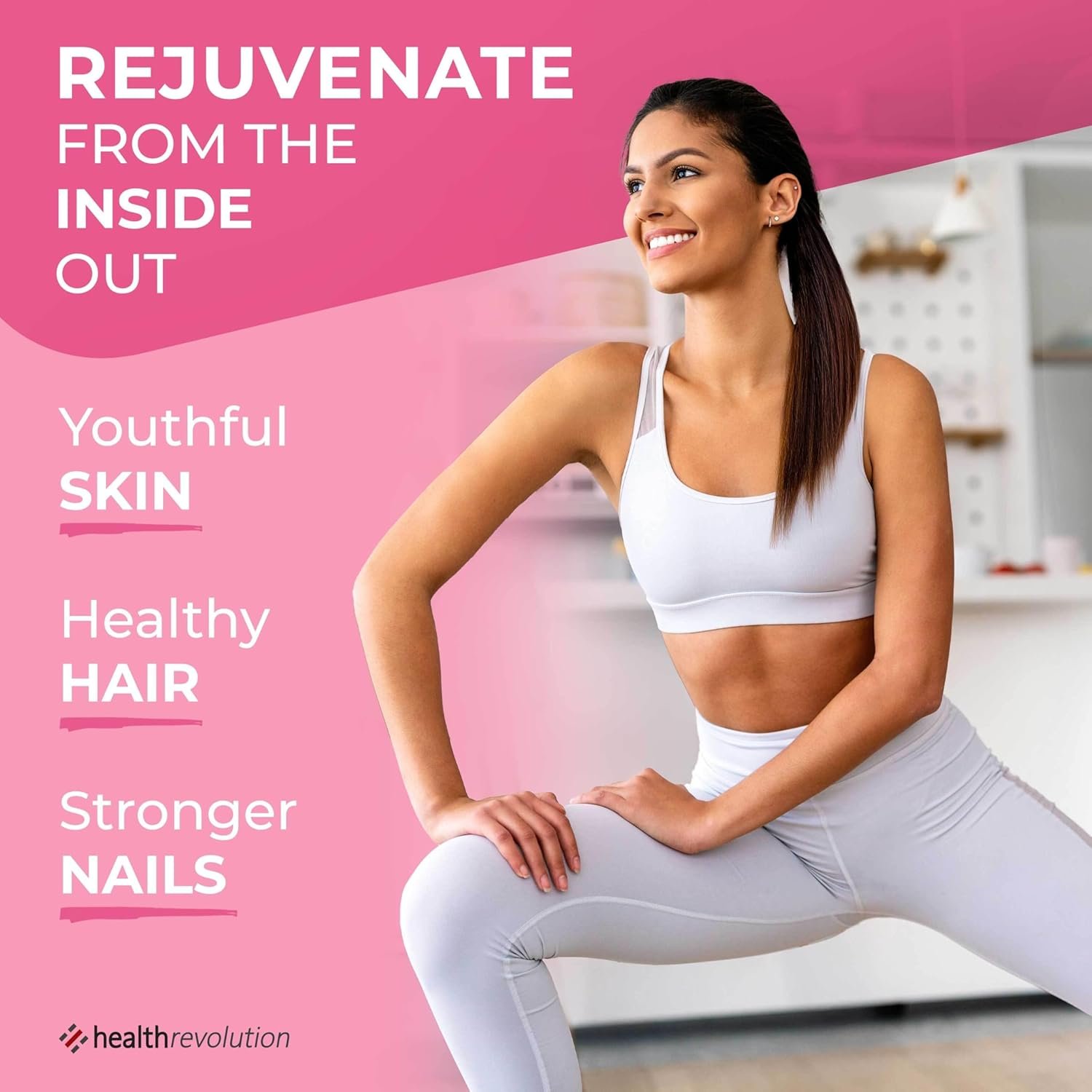 Multi Collagen Protein Powder, Type I, II, III, V, X - 5 Hydrolyzed Collagen Peptides, Skin, Hair, Nails & Joints, Triple Refined for Easy Mixing, 99% Absorption Rate, Non-GMO, Gluten-Free, Unflavored - Image 5