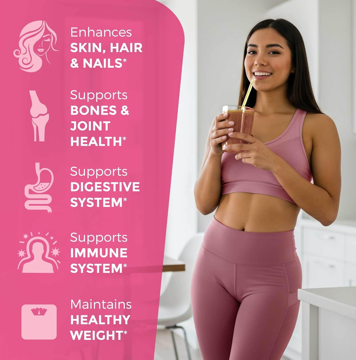 Multi Collagen Protein Powder, Type I, II, III, V, X - 5 Hydrolyzed Collagen Peptides, Skin, Hair, Nails & Joints, Triple Refined for Easy Mixing, 99% Absorption Rate, Non-GMO, Gluten-Free, Unflavored - Image 7