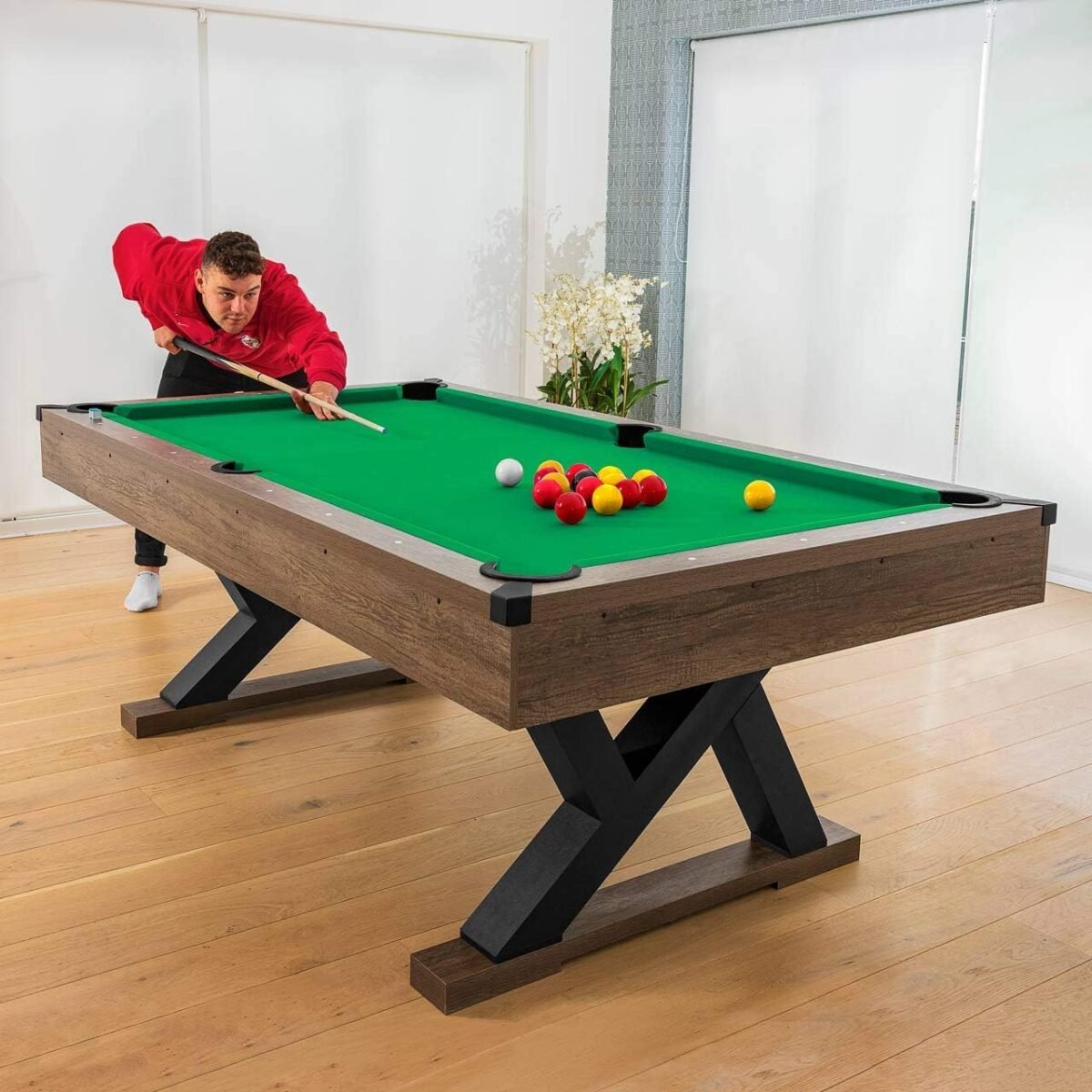PINPOINT Pool Table | Billiard Tables | Full Pool Billiards Table Set with Accessories - Image 3