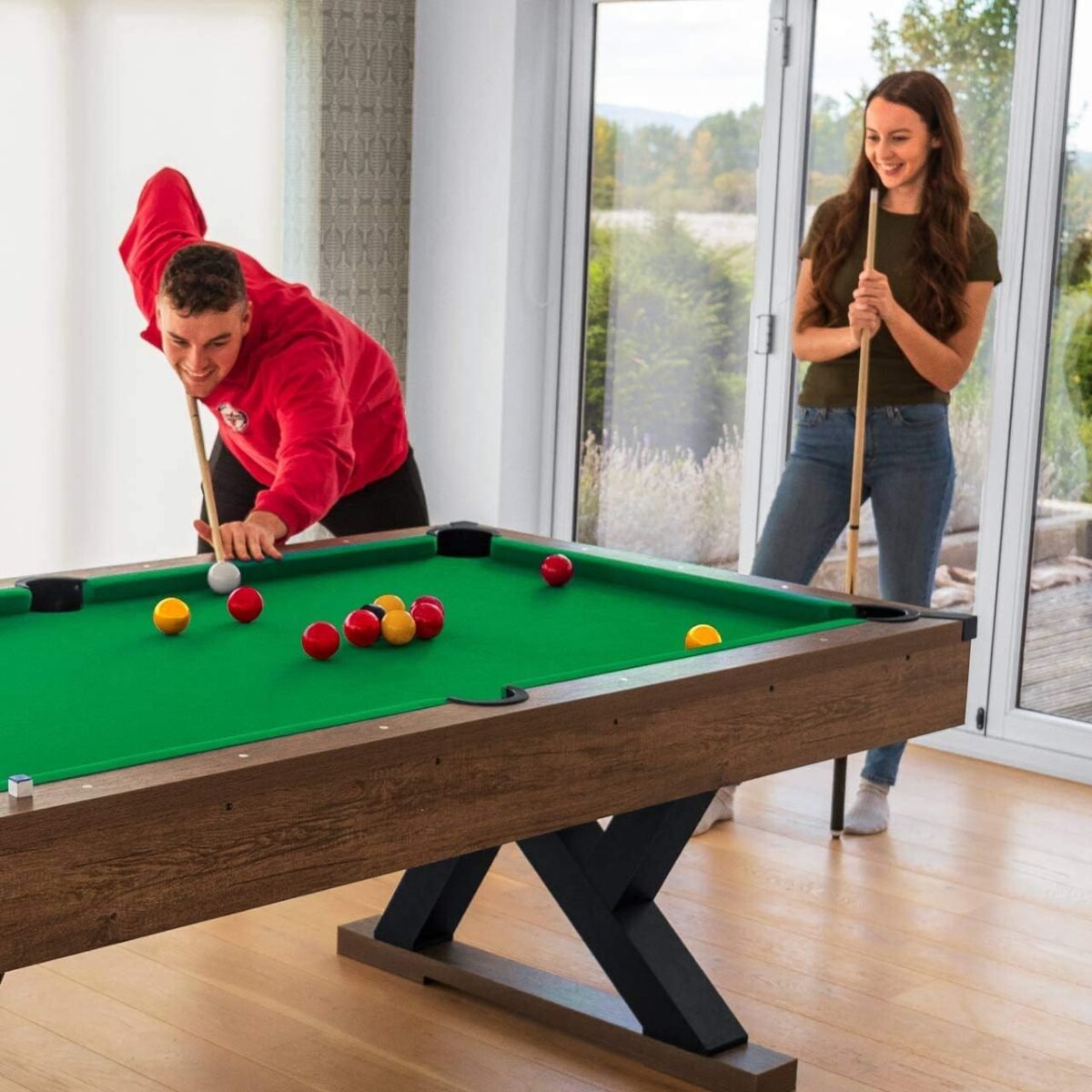 PINPOINT Pool Table | Billiard Tables | Full Pool Billiards Table Set with Accessories - Image 5