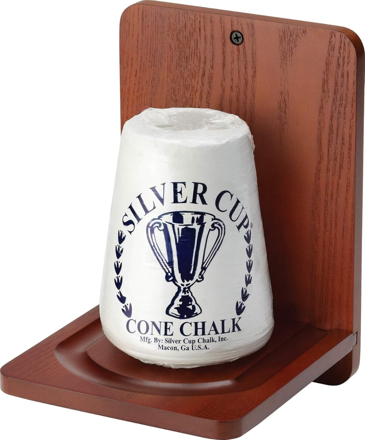 Fat Cat Billiard/Pool Accessory: Wall Mounted Wood Cone Chalk Holder, Mahogany Finish - Image 4