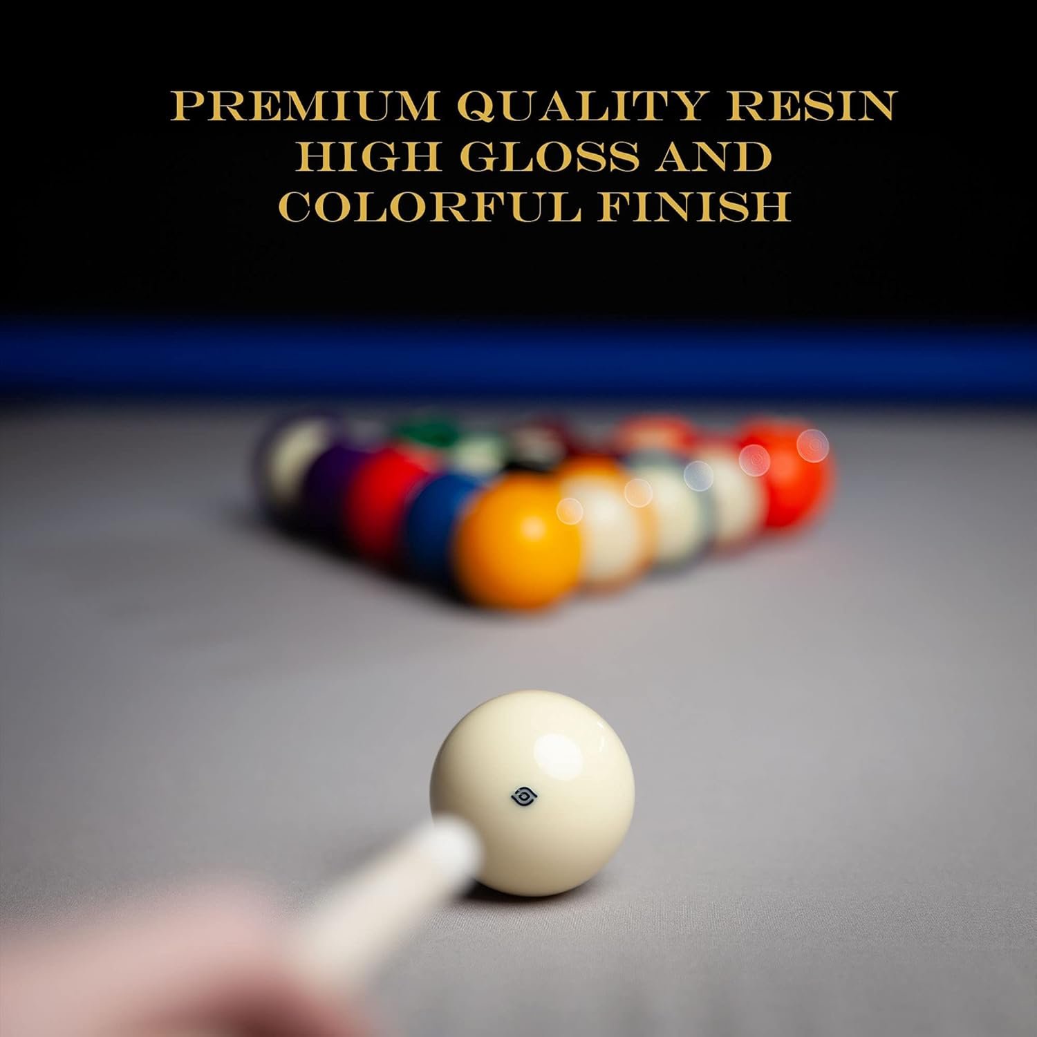 Pool Balls Billiard Set - Regulation Size - 17 Pc Professional Pool Set w/ Cue Ball and Sleek Black and Silver Case - Multi Colored - Ball Size 2.25" 57.15mm - Image 8