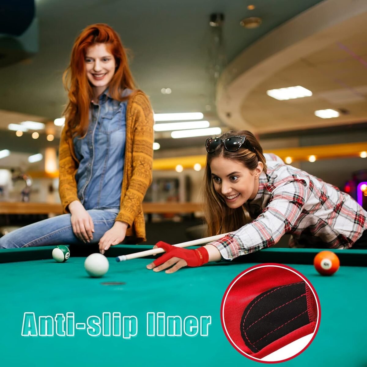Junkin 15 Pcs 3 Fingers Pool Gloves Billiard Glove Elastic Shooters Snooker Cue Sport Show for Women and Men - Image 3