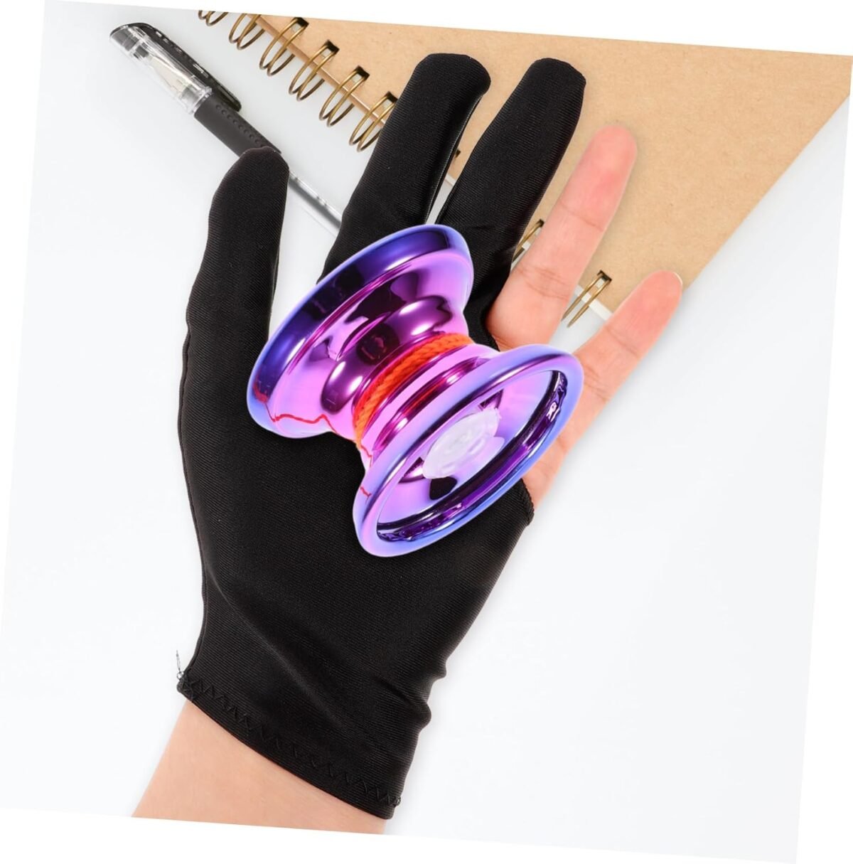 8Pcs Yoyo Gloves Set Three Finger Slip Billiard Gloves Breathable Elastic Cue Sports Hand Covers for Snooker Comfortable Washable for All Skill Levels - Image 7