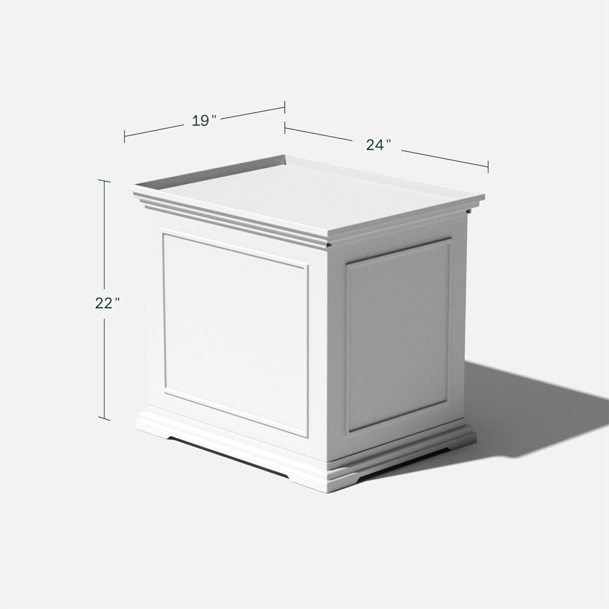 Veradek Brixton Tray Table - 2-in-1 Outdoor Side Table with Storage and Tray for Patio/Porch | Durable All-Weather Resistant | Classic & Functional - Image 4