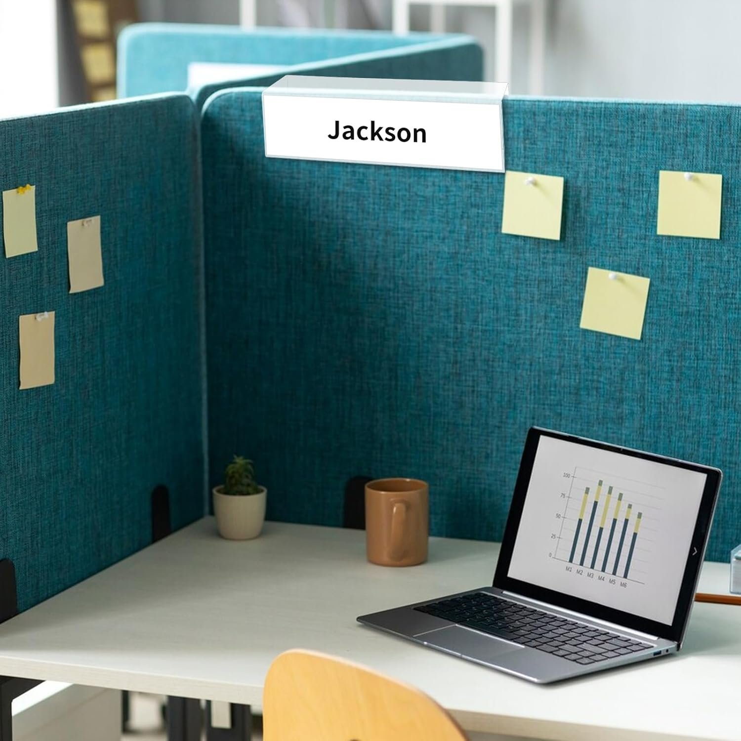 10 Pieces Cubicle Name Plate Holders fits 2.25 Inch Wall Cubicle Name Tags Clear Cubicle Name Plate Sign Bulk Nameplates for Office Home Classroom Library 8.5 x 2.5 x 2.4 Inch - Image 5