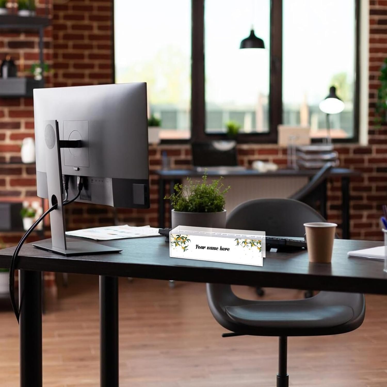 10 Pieces Cubicle Name Plate Holders fits 2.25 Inch Wall Cubicle Name Tags Clear Cubicle Name Plate Sign Bulk Nameplates for Office Home Classroom Library 8.5 x 2.5 x 2.4 Inch - Image 8