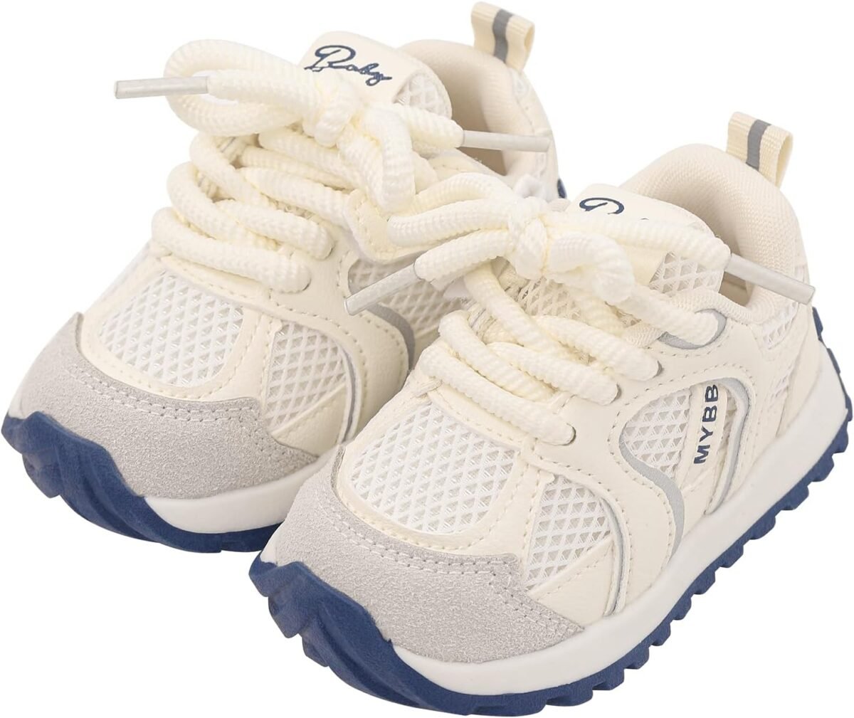 Toddler Boy Girl Sneakers Fixed-tie Flexible Baby Walking Running Tennis Athletic Shoes - Image 6