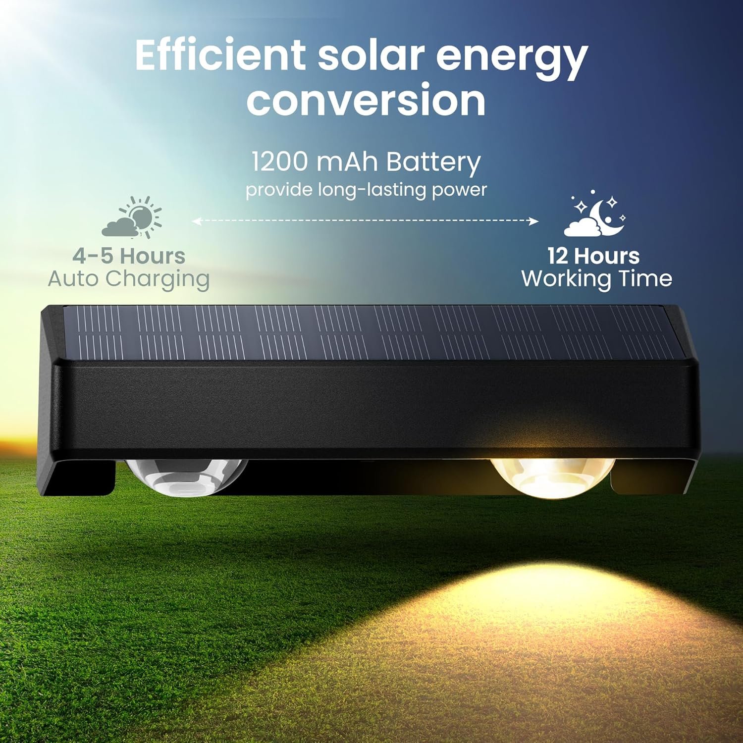 SOLPEX Solar Fence Lights Outdoor, 9 Fixed Colors ＆ Color Changing Fence Solar Lights Outdoor Waterproof IP65, LED Deck Lighting for Backyard Wall Step Patio Railing Pool Porch (8 Pack) - Image 8