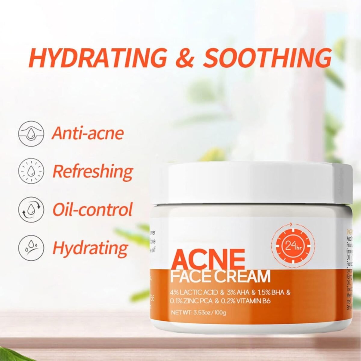 Acne Cream Pimple Cream for Face, Oil Control Pimple Remover Cream Get Rid of Pimples Fast,for Oily and Acne Prone Skin, Cruelty Free, Crema para espinillas en la cara - Image 3