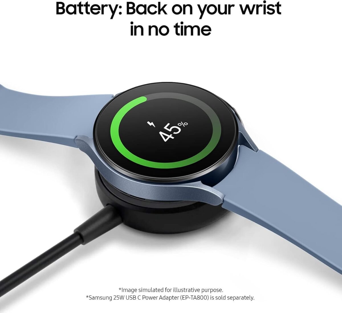 SAMSUNG Galaxy Watch 5 40mm LTE Smartwatch w/Body, Health, Fitness and Sleep Tracker, Improved Battery, Sapphire Crystal Glass, Enhanced GPS Tracking, US Version, Gray - Image 8