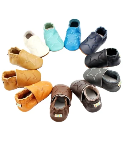 Baby Cowhide Leather Casual Crib Shoes For First Steps For Toddlers Girl Boys Newborn Infant Educational Walkers kids Sneakers 1