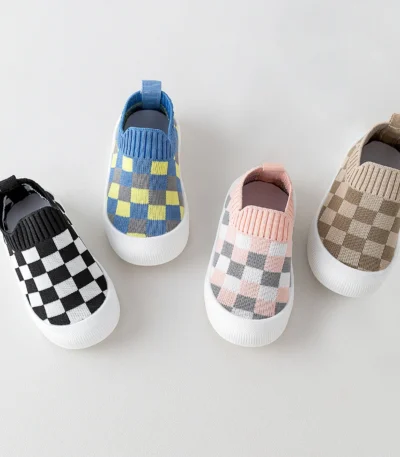 2024 Spring  New Slip-on Toddler Shoes  Baby First Walkers Kids Boys Girls Autumn Non-Slip Sneakers Sport Shoes 1