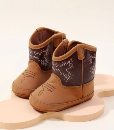 Baby Little Boots Soft PU and Cotton High Quality 2024 New Style Spring and Autumn Prewalking Shoes for Boys and Girls BHX3210 1
