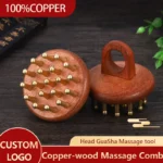 Meridian Therapy Treatment Tools 19-Teeth Scalp Massager Comb  for Skin Scraping and Head Relaxation