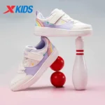 Xtep Children’s Skateboard Shoes 2025 Summer Breathable Causal Shoes Lightweight Durable Non-slip Velcro Sneaker 675114319236