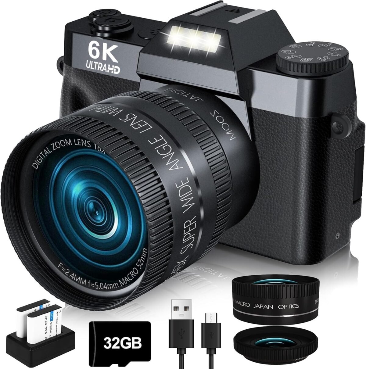 2024 upgrade vjianger digital camera for photography vlogging camera for youtube with wifi 180° flip screen 16x digital zoom 52mm lens 2 batteries 32gb micro sd cardblack.jpg