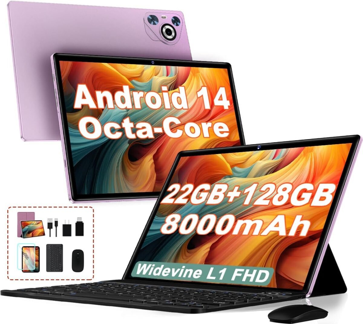 2025 android 14 tablet 22gb ram128gb rom1tb expand 8000mah battery 10.1 inch touchscreen octa core cpu 2 in 1 tablet with keyboardmouse support bt5.0 gps wifi purple.jpg