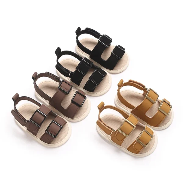 Breathable Mesh Sandals for Babies & Toddlers – Soft Sole Non-Slip Casual Shoes with Adjustable Hook-and-Loop Closure, Open-Toe