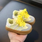 2025 New Spring Baby Shoes Leather Toddler Kids Sneakers Outdoor Boys Tennis Soft Sole Fashion little Girls Sneakers EU 15-25