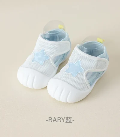 New Girl Sandal2025summer Breathable Baby Shoe 1-3y Mesh Kid Sneaker Light Walking Shoe Soft Sole Anti Slip Boy Sandalsкроссовки 1