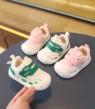 Baby Toddler Shoes Four Seasons Shoes 0 To 3 Years Old Baby Shoes Soft Bottom Non-slip Girls Boys Mesh Breathable Single Shoes 1
