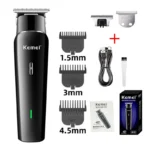 Kemei KM-1115 Fast Usb Charging Hair Clippers Rechargeable Hair Trimmer Low Noise Professional Cordless Men’s Hair Cut Clipper