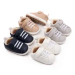 Baby Casual Sneaker High Quality PU and TPR Soft and Warm Anti-slip Sole for Spring and Autumn Infant Newborn Boy and Girl Shoes